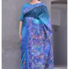 Pure Bangalore Silk Dyed Nakshi Kantha Work Saree